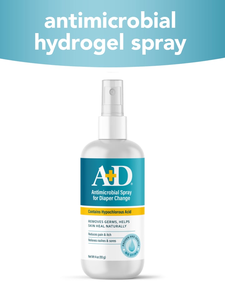 Antimicrobial Hydrogel Spray — A+D Antimicrobial Hydrogel Spray For Diaper Change